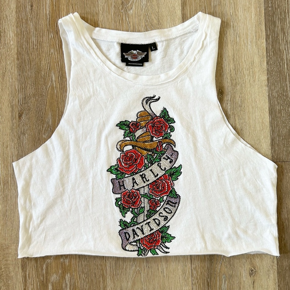 Harley Davidson Rhinestone Tank Top